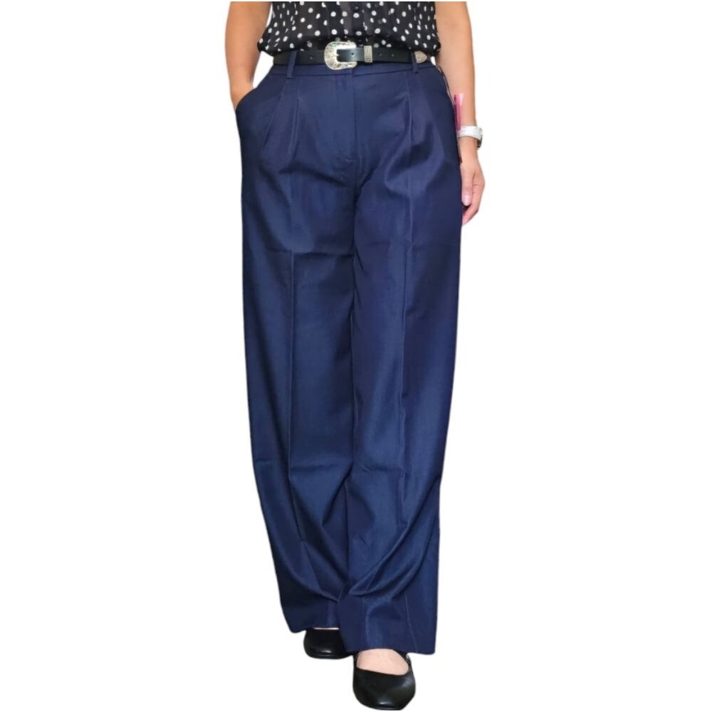 Jones New York Suit Pants Wide Leg Professional Career Business Blue Size 6